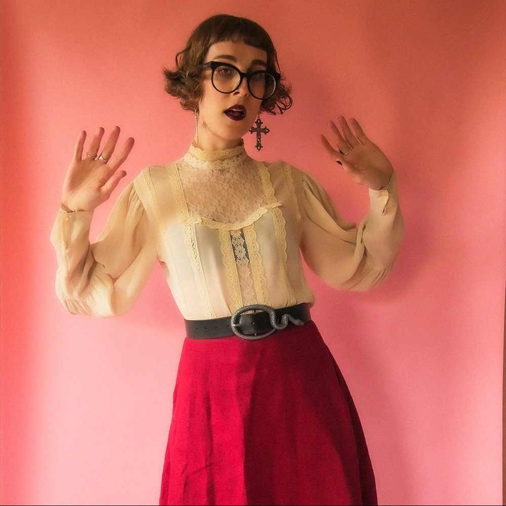 SOLD Victorian puff sleeve blouse